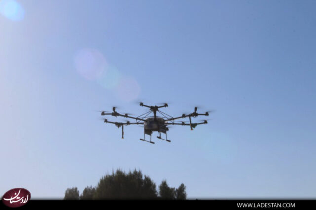 سمپاشی با پهباد- بیرم لارستان