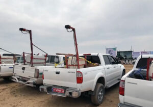 برگزاری رزمایش مقابله با حمله احتمالی ملخ صحرایی در استان بوشهر + فیلم