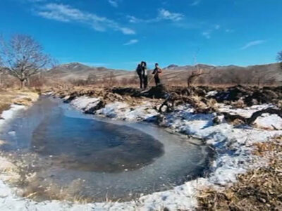 یخ‌آب زمستانه راهکار مقابله با آفت‌ها + فیلم